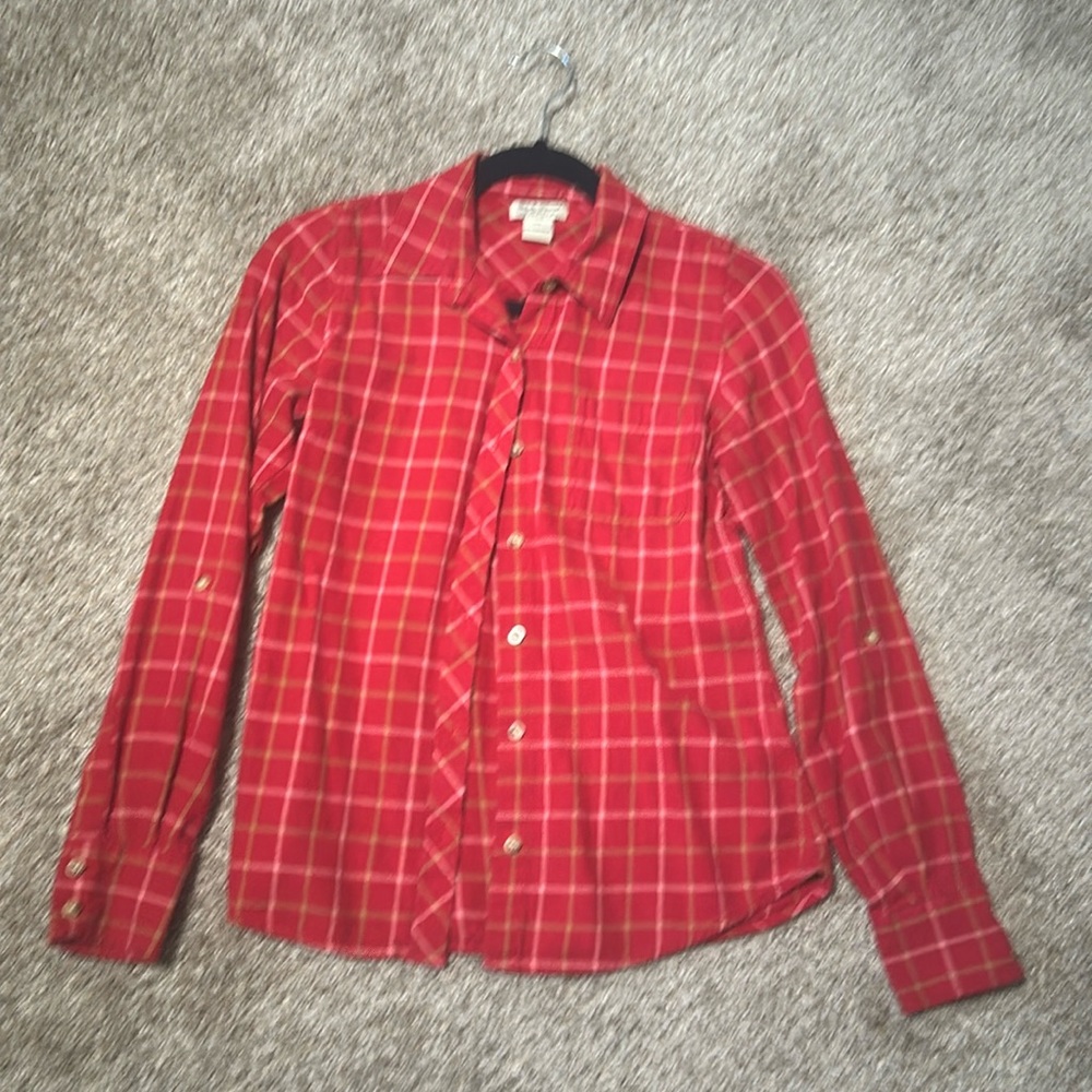 Lucky brand Red plaid flannel